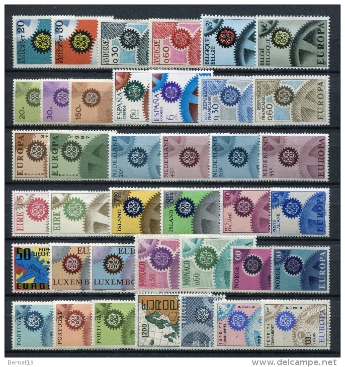 Europa-CEPT 1967 Completo ** MNH. - Full Years