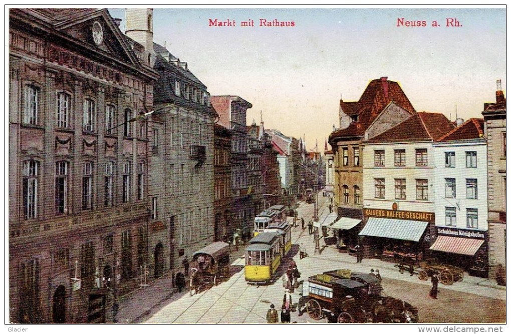 NEUSS A Rhein - Nordrh. W. - Marktplatz Mit Rathaus - Tram - Neuss