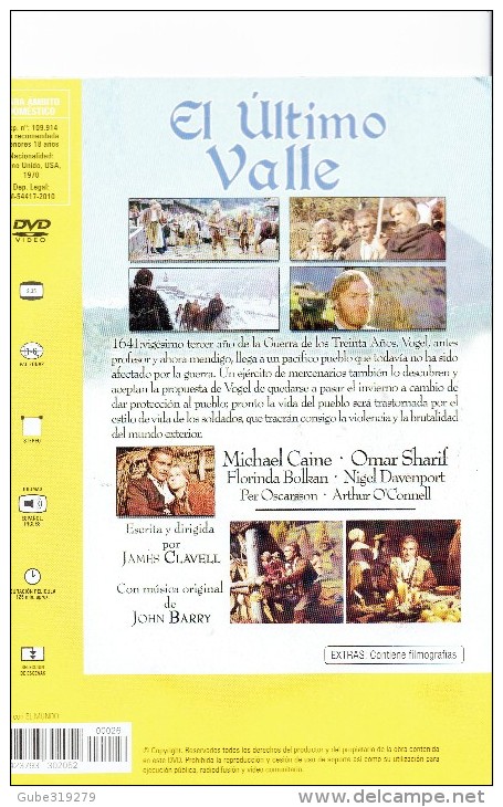 CINEMA DVD - U.K. 1970 - THE LAST VALLEY - EL ULTIMO VALLE - MICHAEL CAINE -OMAR SHARIF - FLORINDA BOLKAN -NIGEL DAVENPO - Histoire