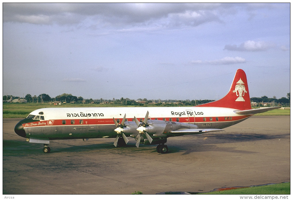 Aviation Postcard-605-ROYAL AIR LAO L-188 ELECTRA - 1946-....: Modern Era