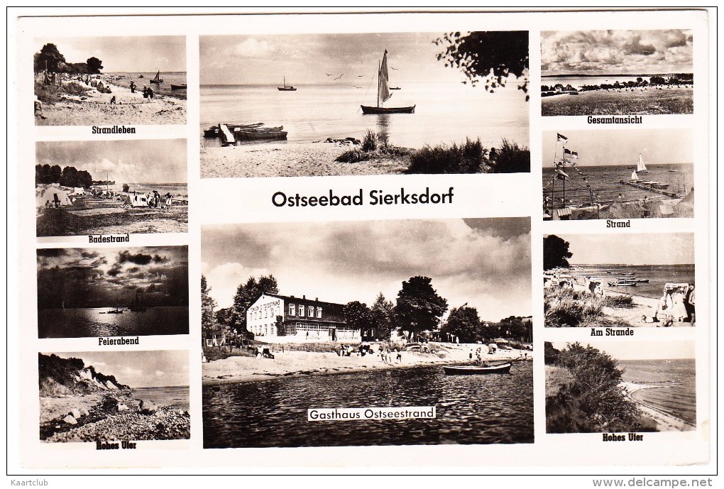 Ostseebad Sierksdorf  - (Mehrbild) - Strand Und Gasthaus Ostseestrand Usw. - Sierksdorf