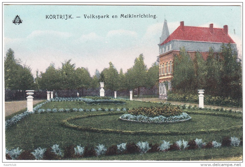 Kortrijk - Volkspark En Melkinrichting - (1918) - Belgie/Belgique - Kortrijk