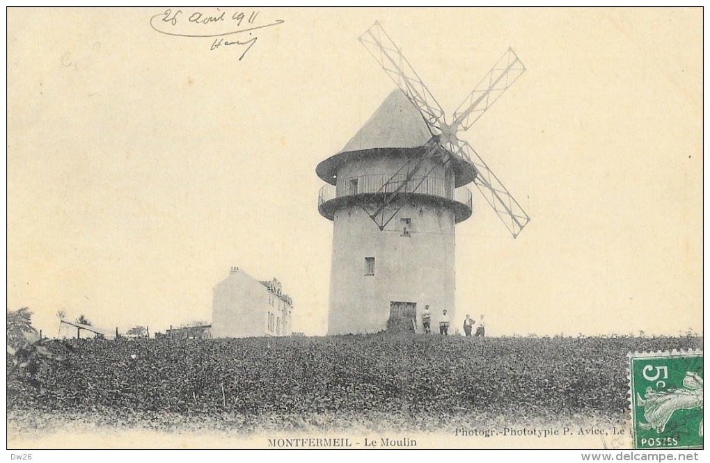 Montfermeil - Le Moulin à Vent - Phototypie P. Alice - Windmühlen