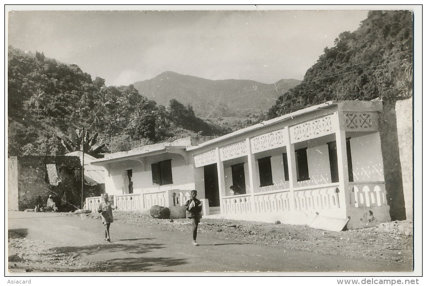 Real Photo Comoros Comores Sultanat Anjouan Mutsamudu Une Des Ecoles - Komoren