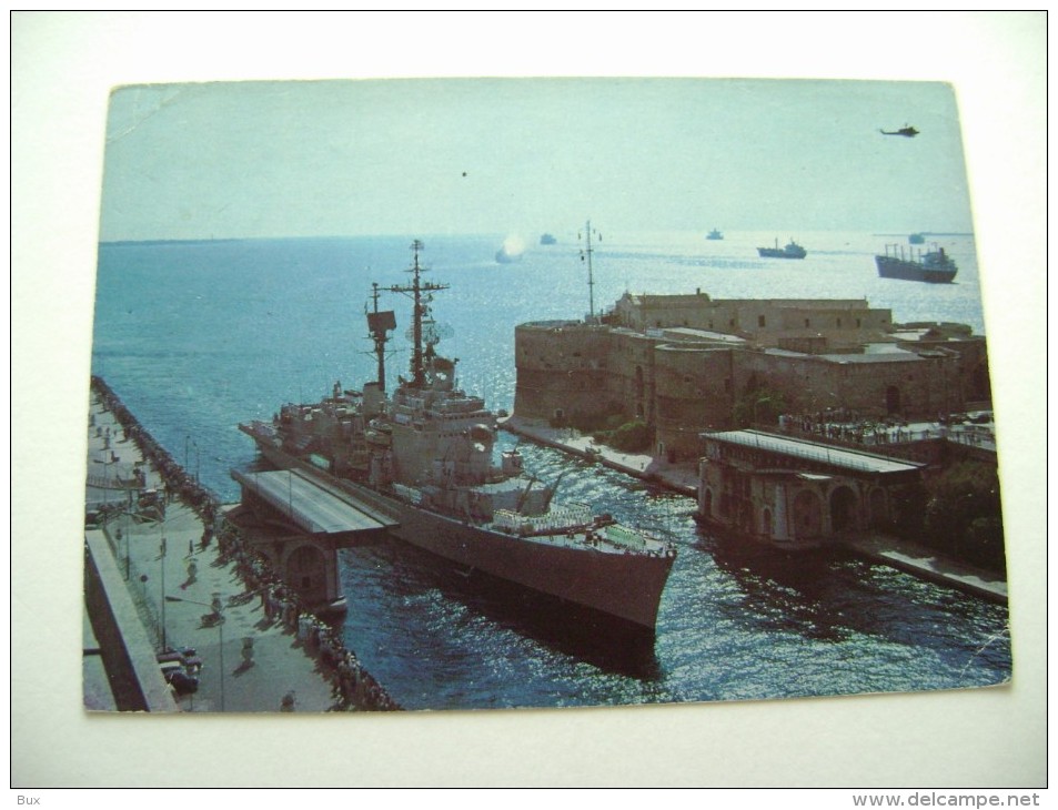 TARANTO  NAVE  SCUOLA  CAIO DUILIO     NAVE    BATTLE SHIP  MARINA  MILITARE  WARSHIP  NON  VIAGGIATA COME DA FOTO - Guerra