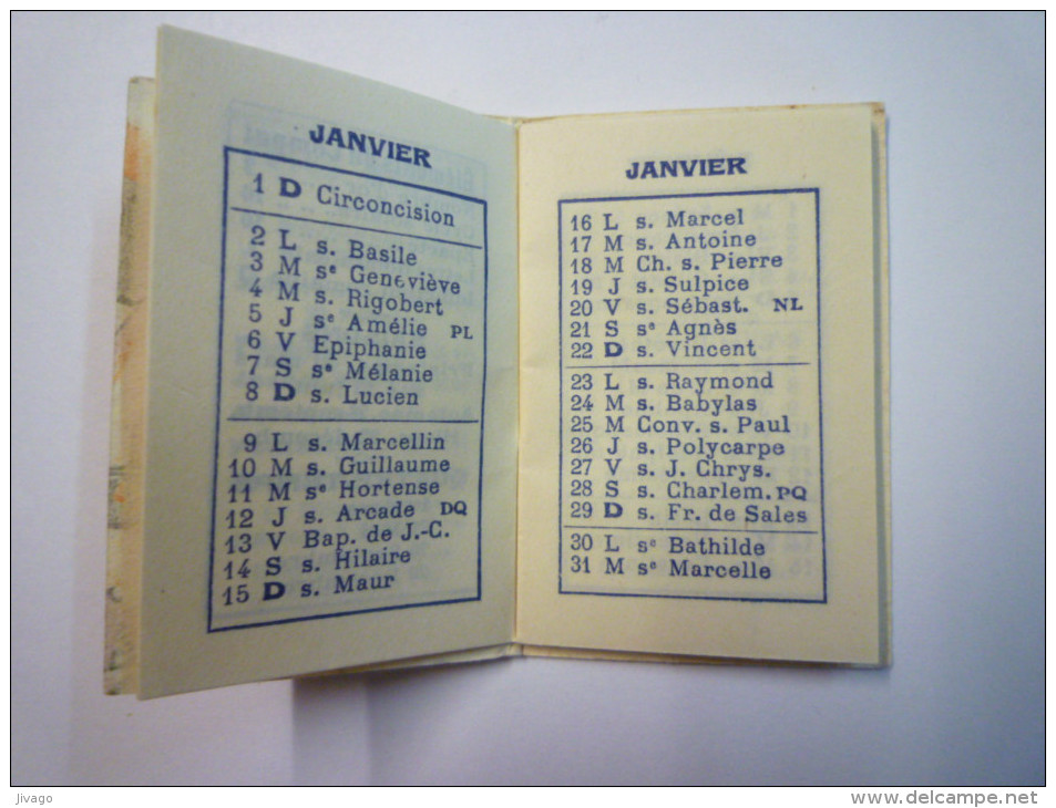 Petit  CALENDRIER  PUB  " Maison A. BAUDON  Pau " 1939  (3,8 X 5,8 Cm) - Tamaño Pequeño : 1921-40