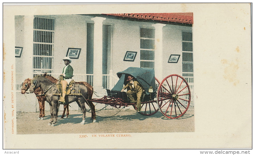 5397 Un Volante Cubano  1902 Typical Carriage In Cuba - Cuba