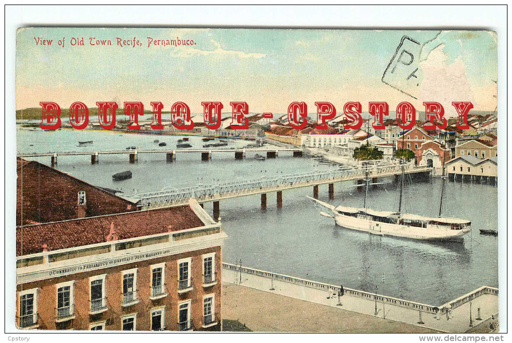 PERNAMBUCO - VIEW OF OLD TOWN RECIFE - DOS SCANNE - Recife