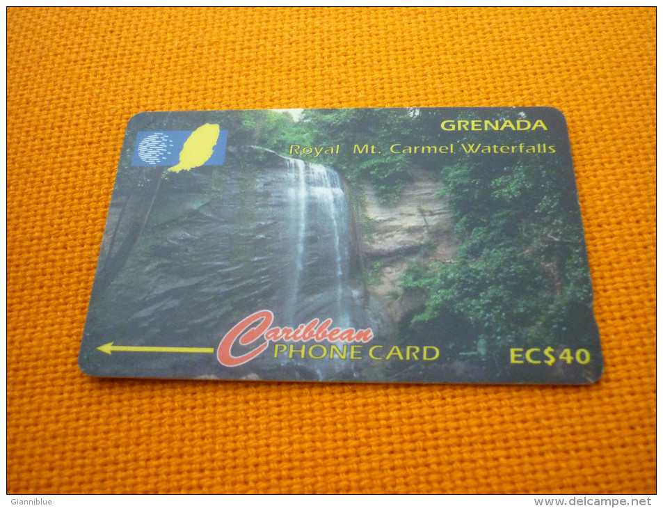 Royal Mt. Carmel Waterfalls - Grenada Phonecard - Grenada (Granada)