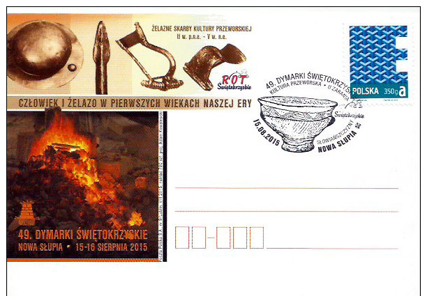 Poland Pologne, 49th DYMARKI – Fest Of Bloomery For Smelting Iron. Metallurgy. Archeology: Przeworsk Culture. 2015 - Archaeology
