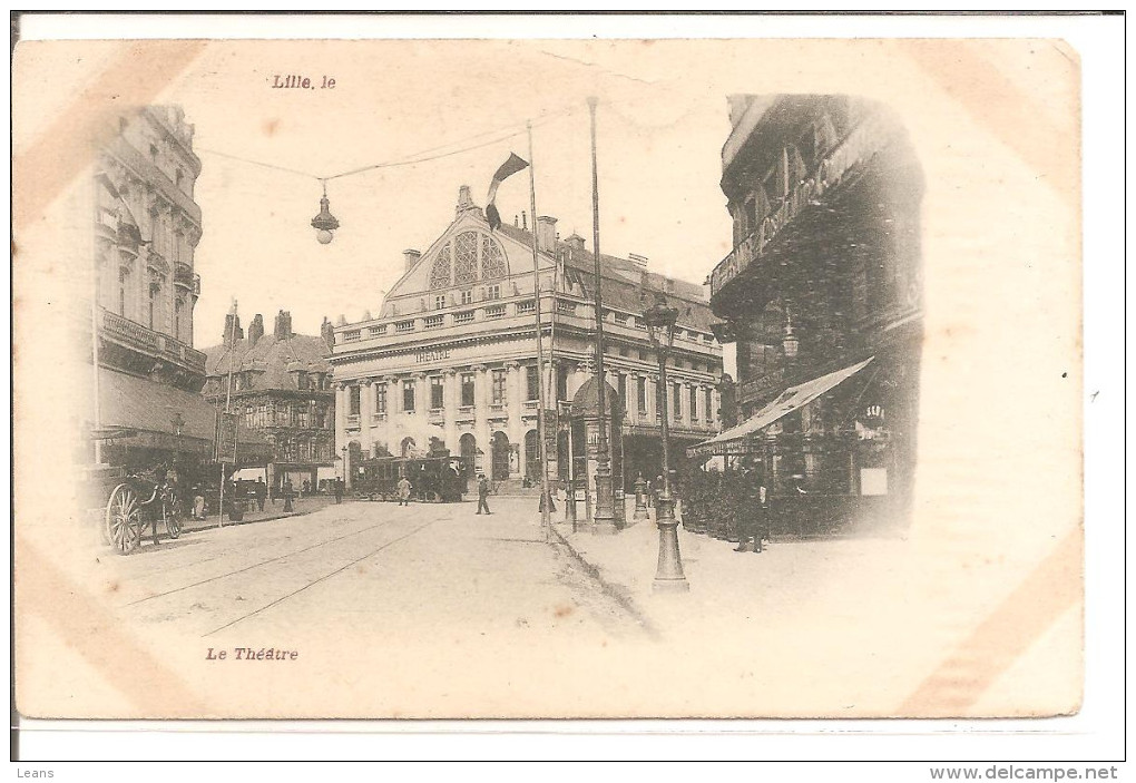 LILLE       Le Theatre   Flou Artistique,trace De Coins D'album - Lille