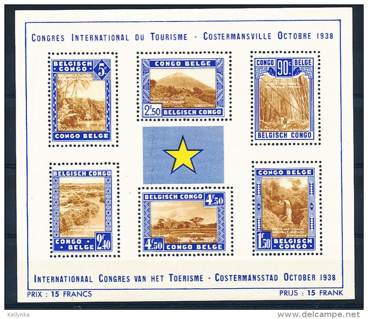 Congo Belge - Bloc 2 - BL2 - Tourisme - 1938 - MH - Blocs