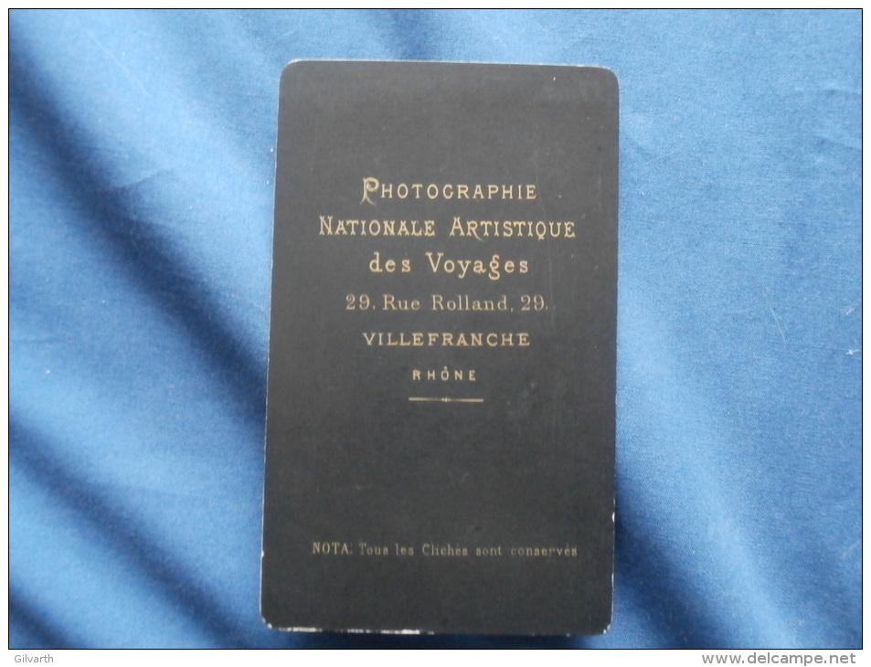 CDV Photographie Artistique Des Voyages à Villefranche - Jeune Garçon (gaston Colombat) Avec Prêtre,  Vers 1875 L245 - Ancianas (antes De 1900)