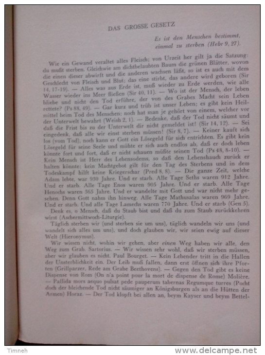 AM GRABBE EIN HILFBUCH FÜR GRABREDEN Von ALPHONS MARIA RATHGEBER1950 ECHTER VERLAG WÜRZBURG - Christendom