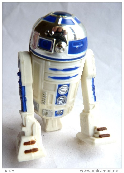 FIGURINE STAR WARS 1995 R2-D2 LIGHT PIPE EYE PORT RETRACTABLE LEG (2) - Power Of The Force