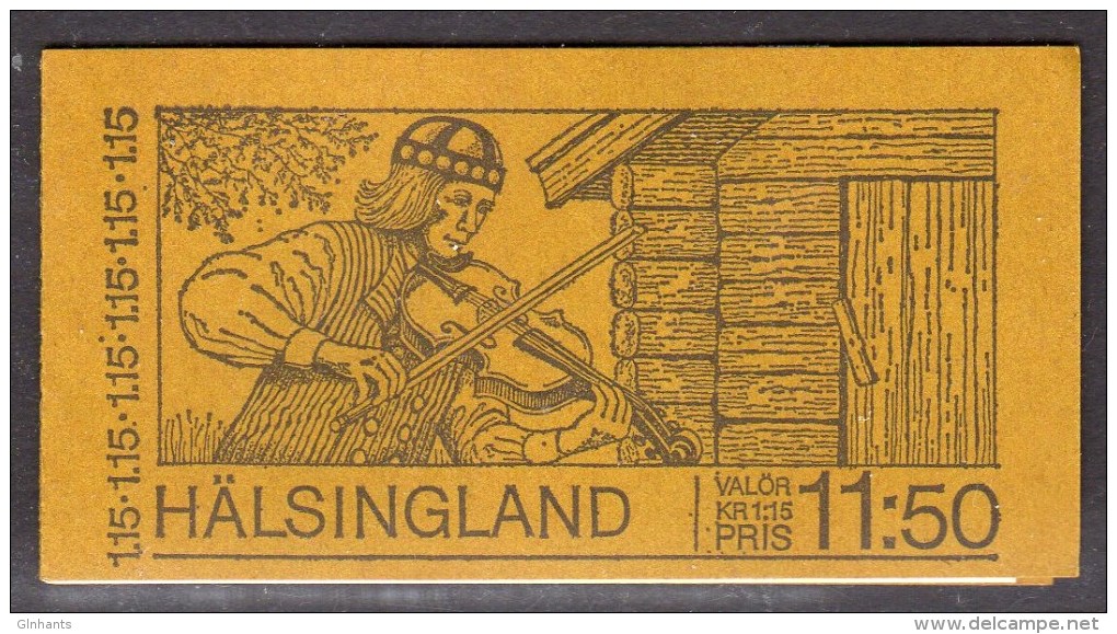 SWEDEN - 1980 HALSINGLAND TOURISM BOOKLET Kr 11.50 SG SB342 FINE MNH ** - 1951-80