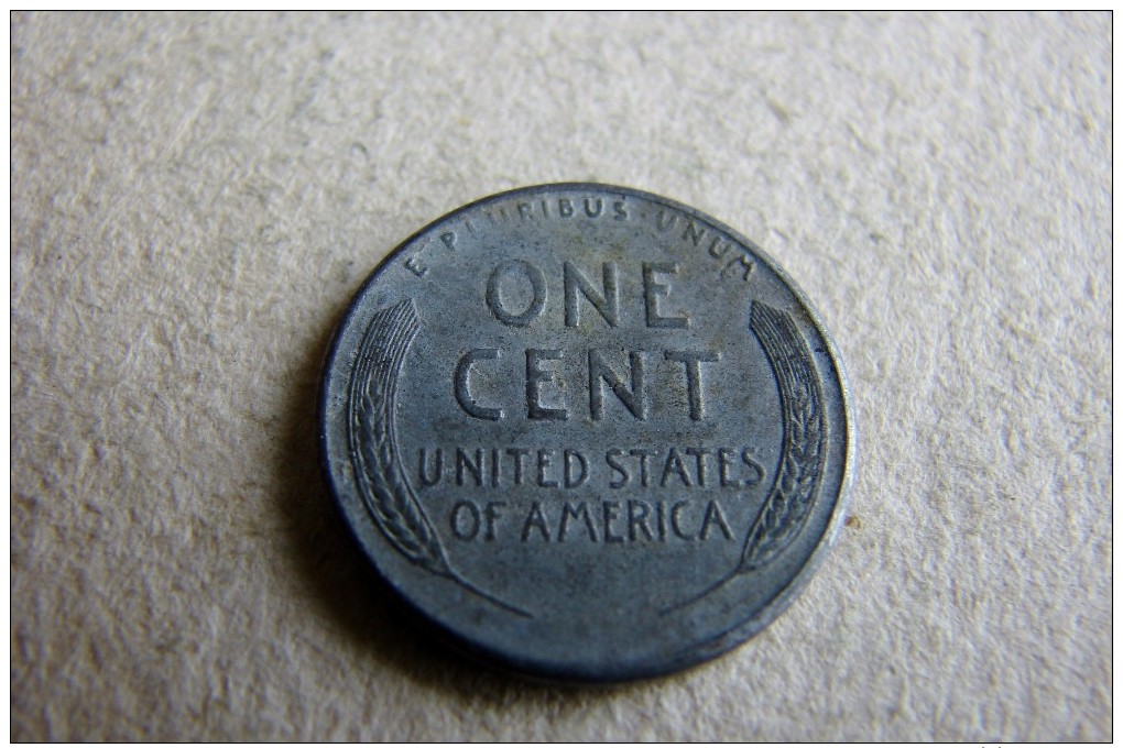 One Cent 1943 Métal Blanc - 1909-1958: Lincoln, Wheat Ears Reverse