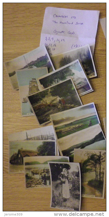 CARTE CIGARETTES - Lot De 14 Cartes: CAVANDERS LTD London & Glagow - Thème: THE HOMELAND SERIES - Verzamelingen & Kavels