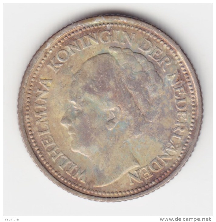 @Y@  NEDERLAND  10 Cent 1928    (2936)  Prachtig Patina - 0.5 Centavos