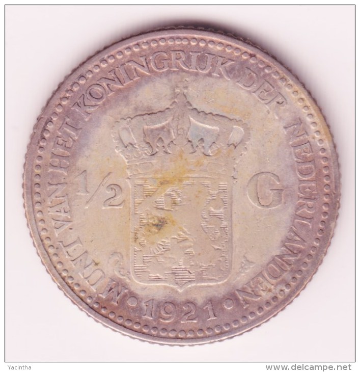 @Y@  NEDERLAND   1/2  Gulden  1921      (2931) - 0.5 Cent