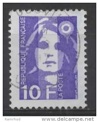 FRANCE 1989 Bicentenial Marianne - 10f. - Violet  FU - 1989-1996 Marianna Del Bicentenario