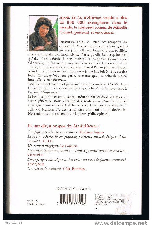 Le Bal Des Louves - La Chambre Maudite - Mireille Calmel - 2003 - 364 Pages 24 X 15,3 Cm - Schwarzer Roman