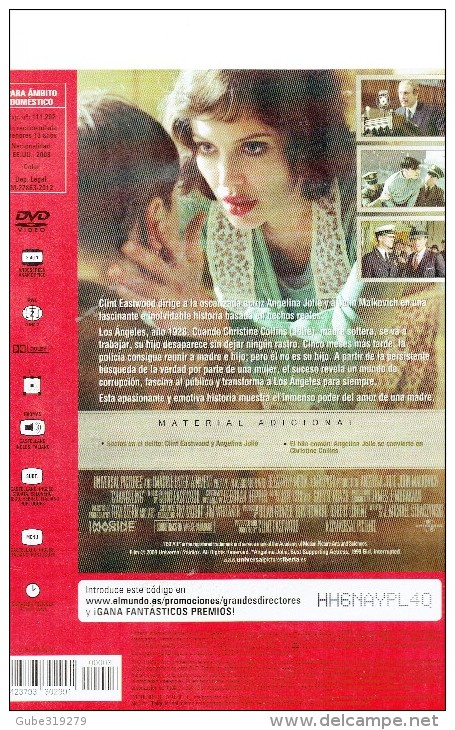 CINEMA DVD - USA 2008 -CHANGELING - EL INTERCAMBIO - ANGELINA JOLIE - JOHN MALKOVICH   DIR  CLINT EASTWOOD -- UNIVERSAL - Infantiles & Familial