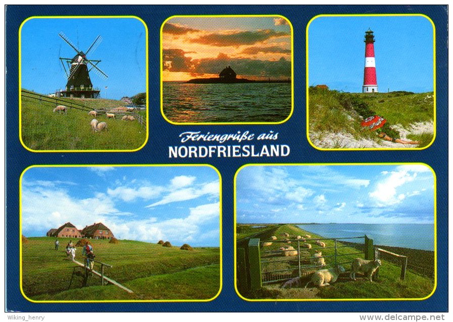 Friesland - Mehrbildkarte 7  Nordfriesland - Nordfriesland