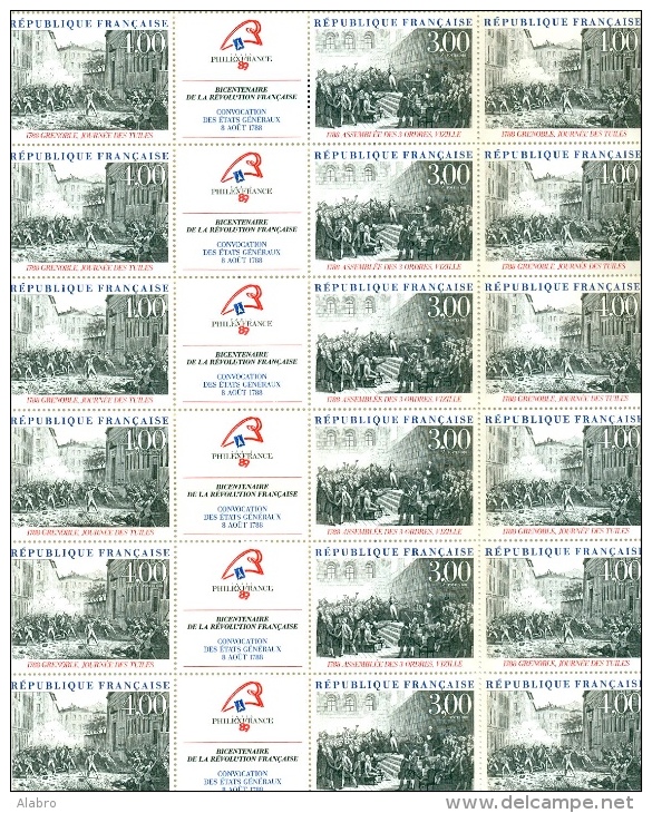Planche De 12 ; Neuf Bicentenaire De La Révolution - Altri & Non Classificati