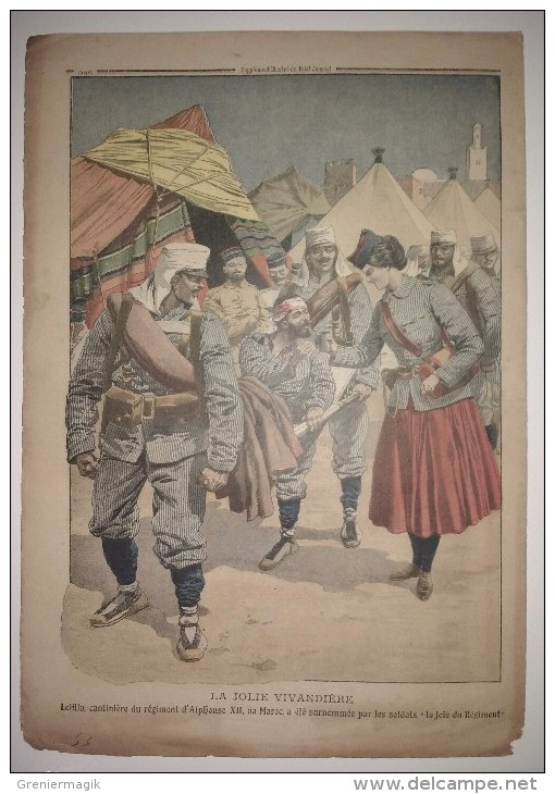 Le Petit Journal 17/10/1909 - Exécution D'un Insurgé De Barcelone ... Prison De Monjuich - Jolie Vivandière ... Maroc - Le Petit Journal