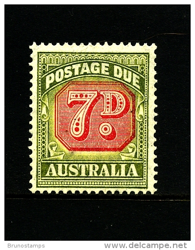 AUSTRALIA - 1953  POSTAGES DUES  7d  REDRAWN CofA  WMK  MINT NH  SG D126 - Port Dû (Taxe)