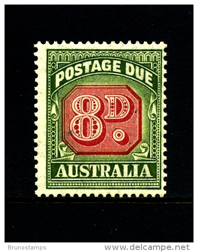 AUSTRALIA - 1957  POSTAGES DUES  8d  REDRAWN CofA  WMK  MINT NH  SG D127 - Port Dû (Taxe)