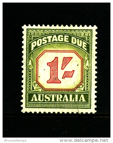 AUSTRALIA - 1954  POSTAGES DUES  1/ CARMINE&YELL/GREEN NEW DESIGN  MINT  SG D129 - Port Dû (Taxe)