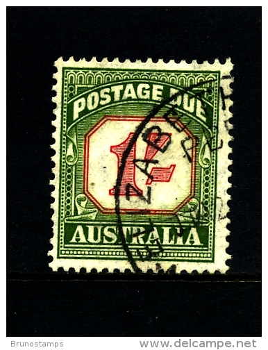 AUSTRALIA - 1954  POSTAGE   DUES  1/ CARMINE&DEEP GREEN NEW DESIGN  FINE USED  SG D129a - Port Dû (Taxe)