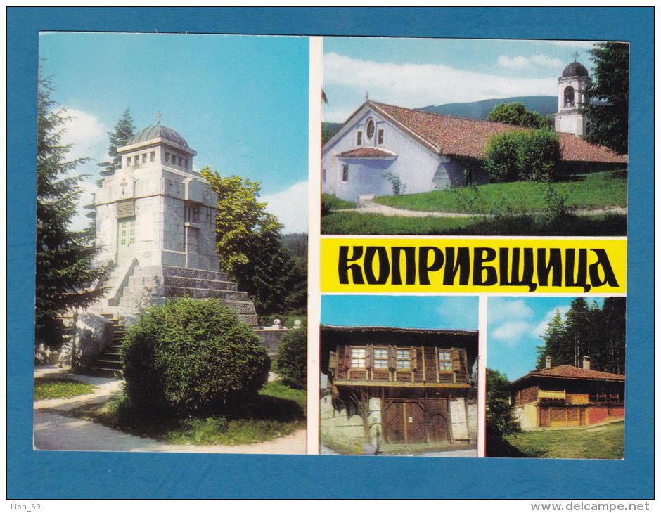 300271 / Koprivshtitsa Kopriwschtiza - CHURCH " Virgin Mary " OLD ARCHITECTURE ,Mausoleum-Ossuary "Apriltsi" , Bulgaria - Bulgarie