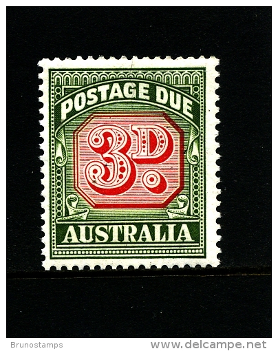 AUSTRALIA - 1960  POSTAGES DUES  3d  NO WMK  MINT NH  SG D134 - Impuestos