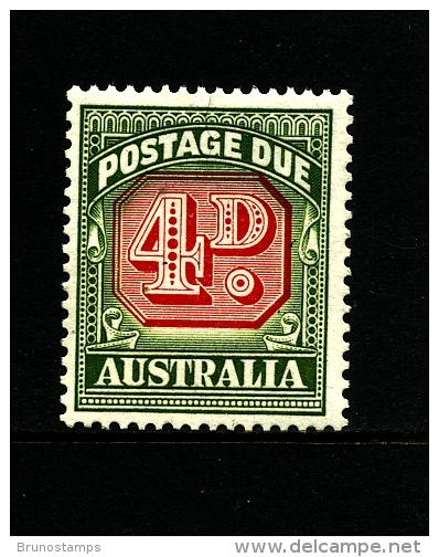 AUSTRALIA - 1958  POSTAGES DUES  4d  NO WMK  DIE II MINT NH  SG D135a - Impuestos