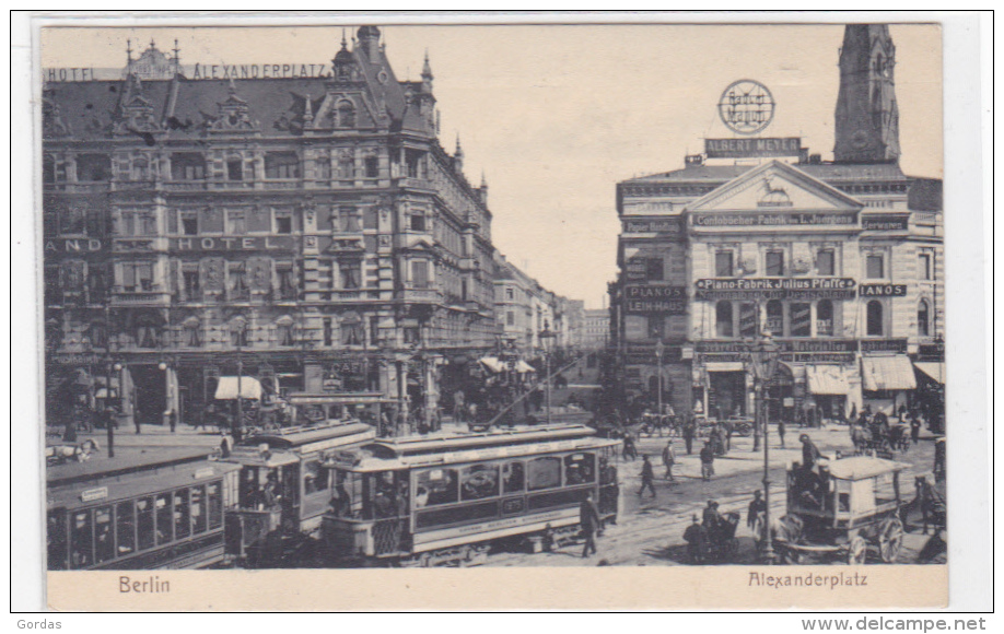 Germany - Berlin - Alexanderplatz - Tram - Sonstige & Ohne Zuordnung