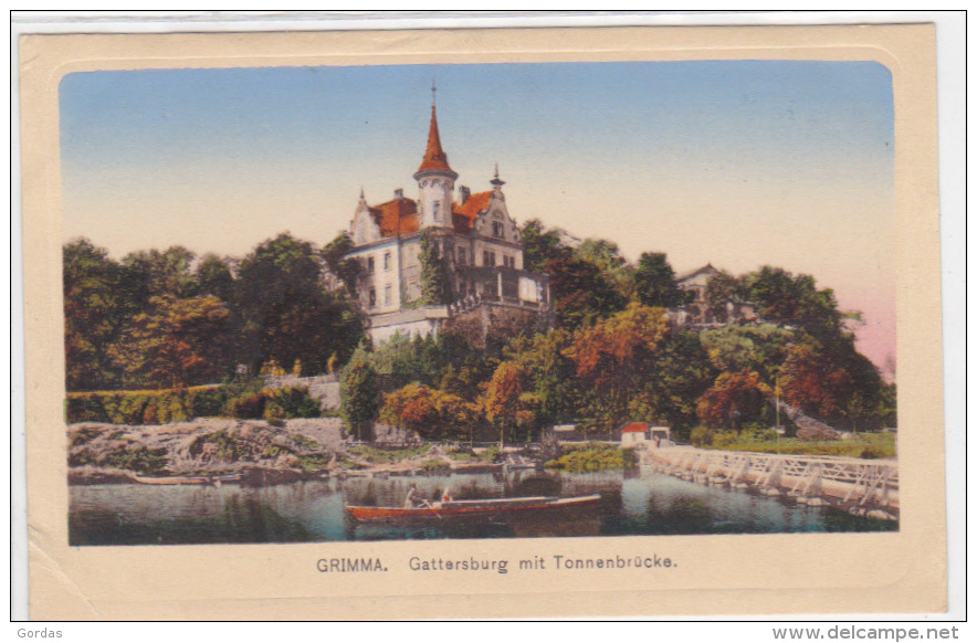 Germany - Grimma - Gattersburg Mit Tonnenbrucke - Grimma