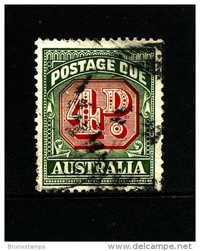AUSTRALIA - 1959  POSTAGE   DUES  4d  NO WMK  DIE II  FINE USED  SG D135a - Postage Due