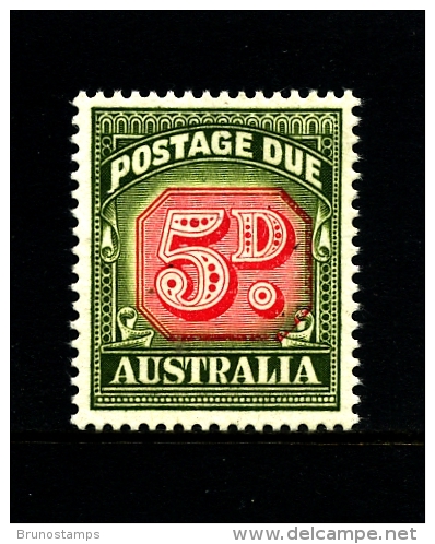 AUSTRALIA - 1958  POSTAGES DUES  5d  NO WMK  DIE I  MINT NH  SG D136 - Port Dû (Taxe)
