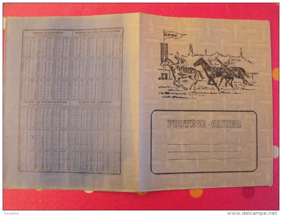 Protège-cahier Erbé. Courses De Chevaux. Mesures Pour Les Liquides - Book Covers