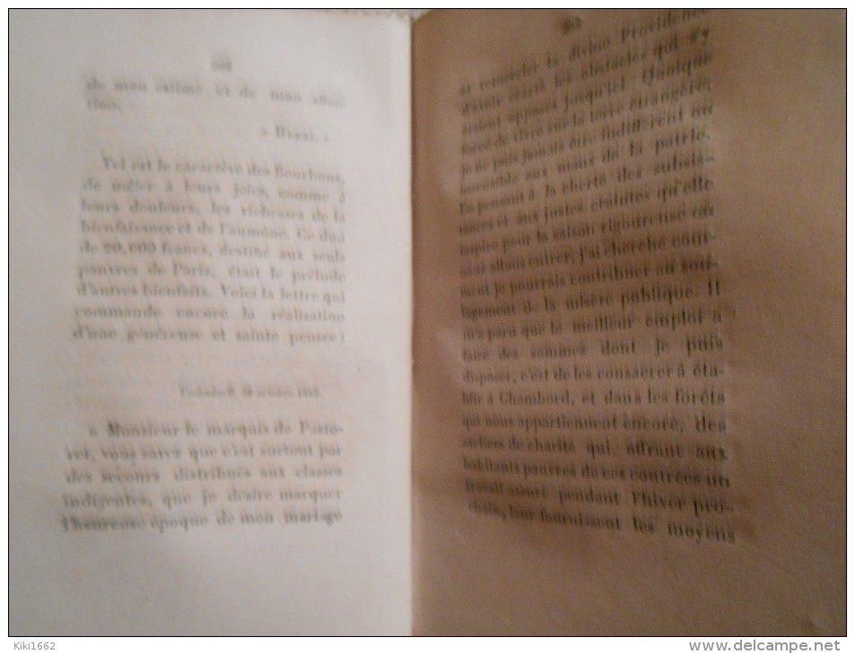 LIVRE  RARE HENRI DE BOURBON  PROPAGANDE DE L´ETOILE DU PEUPLE 2EME EDITION IMP BOURGINE ,MASSEAUX NANTES ANNEE 1850