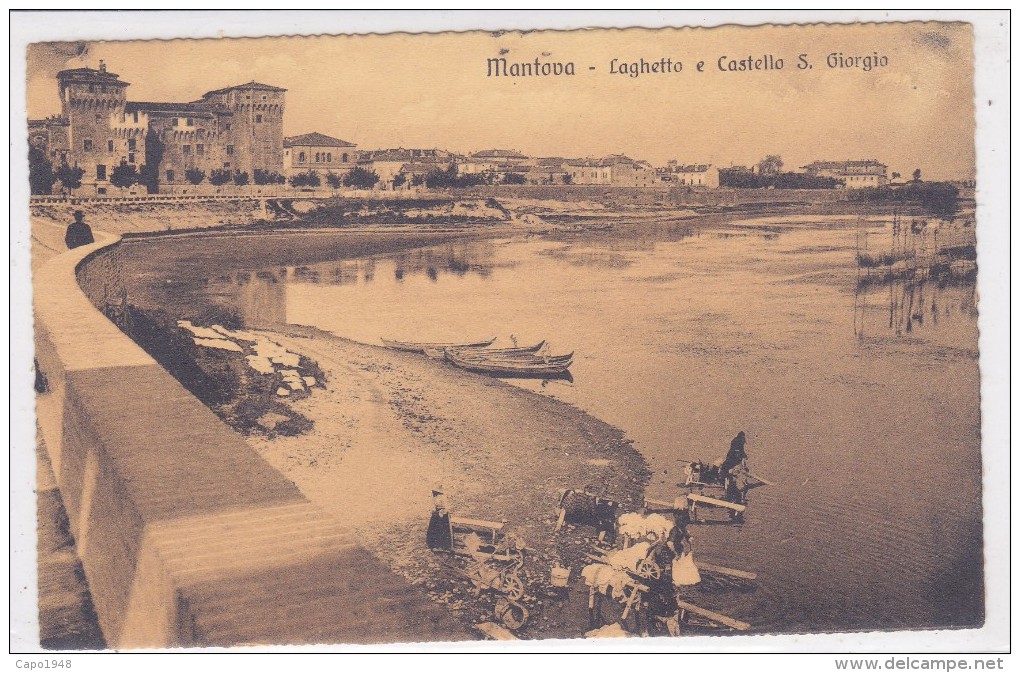 CARD MANTOVA   LAGHETTO LAVANDAIE CARRETTE  -FP-N-2-0882-25007 - Cinisello Balsamo