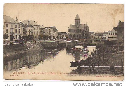 Audenaerde Le Quai Louise Marie Et L'Eglise Notre Dame - Oudenaarde