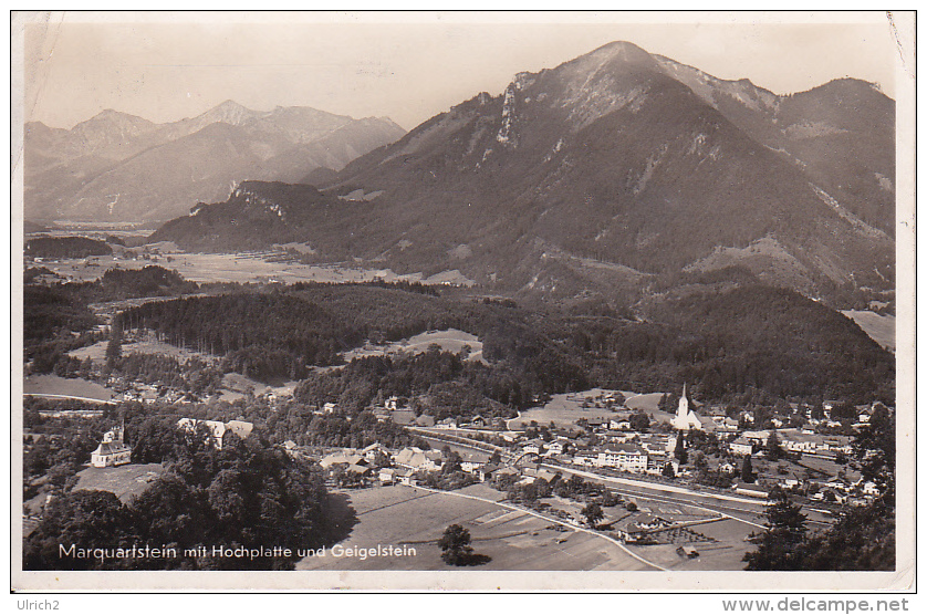 AK Marquartstein Mit Hochplatte Und Geigelstein - 1941 (21405) - Traunstein