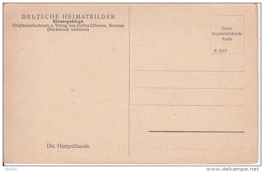 AK Hampelbaude - Riesengebirge - Deutsche Heimatbilder (21410) - Schlesien