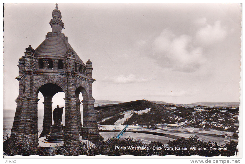 AK Porta Westfalica - Blick Vom Kaiser Wilhelm-Denkmal (21411) - Porta Westfalica