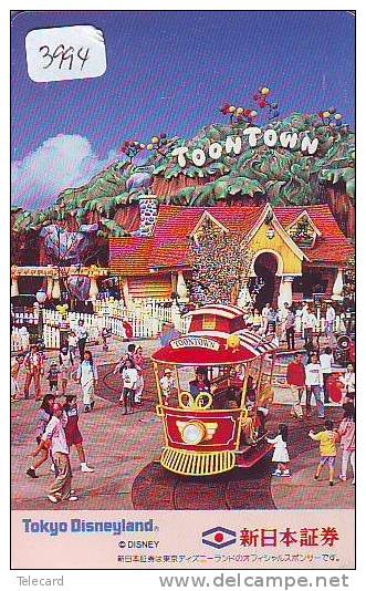Télécarte Japon DISNEY / 110-182721 - Série TOONTOWN Tramway (3994) Japan Phonecard Telefonkarte - Disney