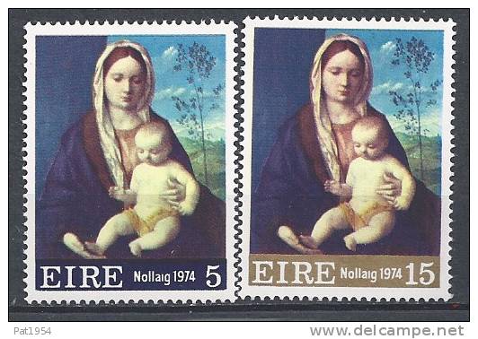 Irlande 1974 N°313/314 Neufs ** Noël - Nuevos